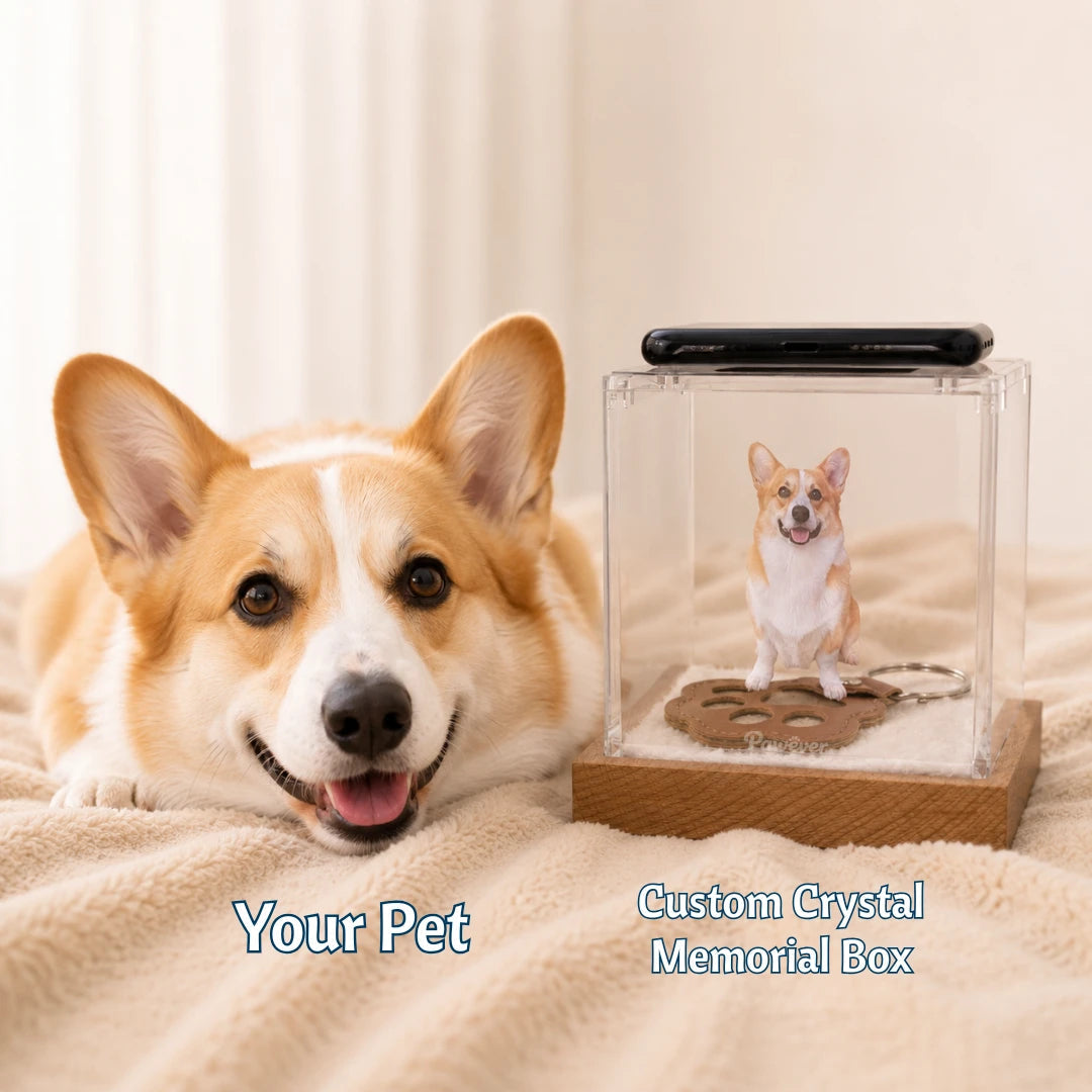 Wool Felt Pet Replicas vs Pet Hologram Memorial Boxes