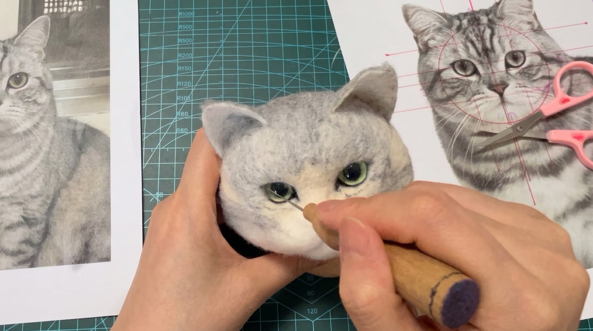 Blending wool colors for pet fur texture