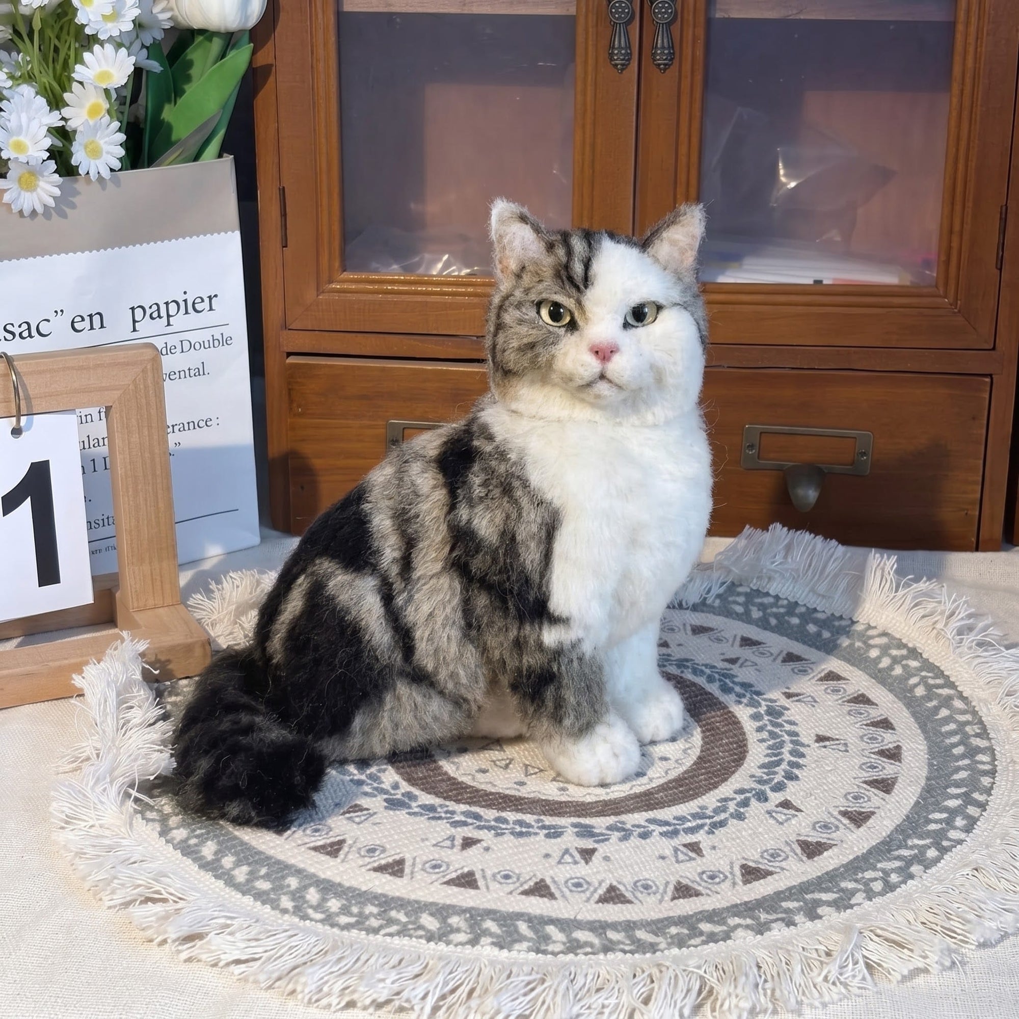 Full Body Figurine Needle felting pet replica - Full Body Figurine-display