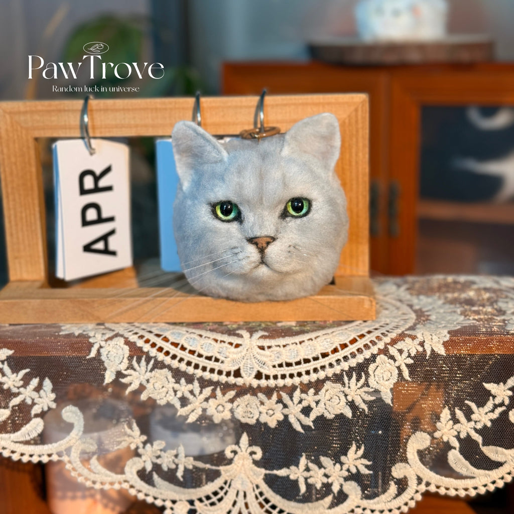 Cat Ornaments Felted pet replica - Personalized Cat Ornaments