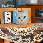 Cat Ornaments Felted pet replica - Personalized Cat Ornaments