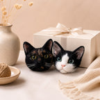 Cat Ornaments Felted pet replica - Personalized Cat Ornaments