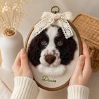 Flat Felted Pet Portrait Needle felting pet replica - Flat Personalized Pet Portraits