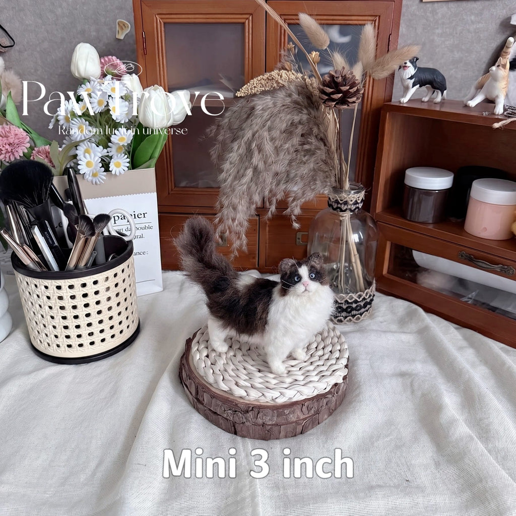 Mini Figurine Needle felting pet replica - Mini Figurine