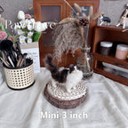 Mini Figurine Needle felting pet replica - Mini Figurine