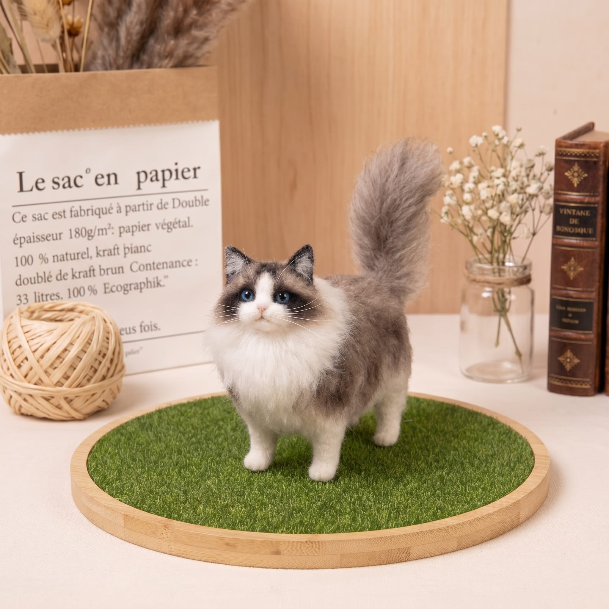 Mini Figurine Needle felting pet replica - Mini Figurine