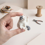 Mini Figurine Needle felting pet replica - Mini Figurine