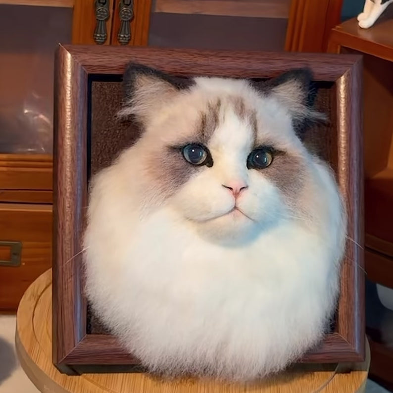 Felted_Cat_Portrait_Needle_felting_pet_replica_-_Framed_Felted_Pet_Portrait