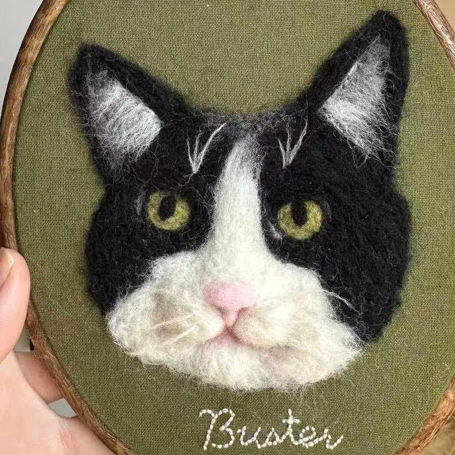 [Wool felt] Flat portrait [Wool felt] Flat portrait